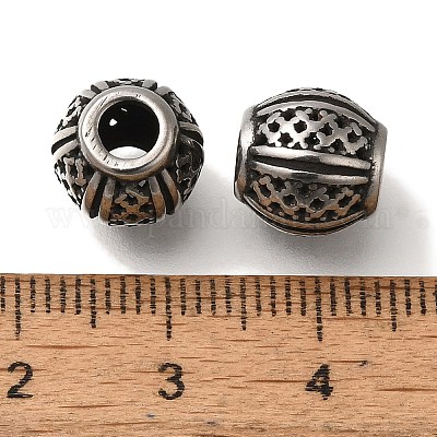 Европейские бусины из нержавеющей стали 304 STAS-D191-09D-AS-1