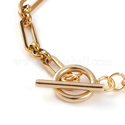 Браслеты-цепочки Figaro из нержавеющей стали 304 BJEW-JB05838-1