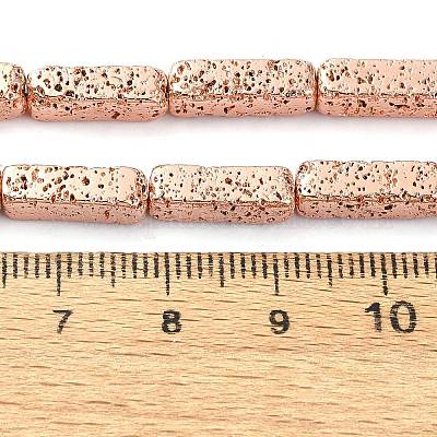 Гальванические бусины из натуральной лавы G-I360-K03-03-1