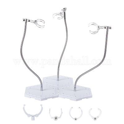 Пластиковые подставки для минифигурок с регулируемым кронштейном из змеиной кости ODIS-WH0070-81B-1