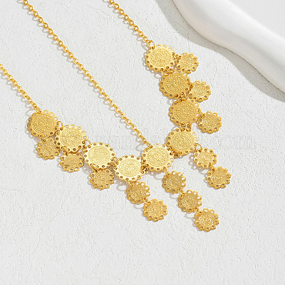 Элегантные латунные повязки с бахромой для вечеринок и отпуска WQ8592-1