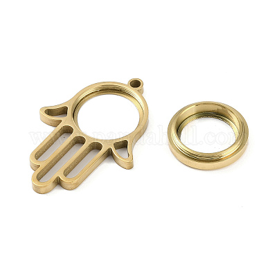 Ионное покрытие (ip) 304 нержавеющая сталь медальон подвески STAS-S132-11G-01-1