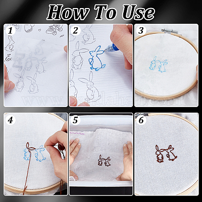 Pa бумага для переноса вышивки водорастворимая пленка&nbsp;DIY-WH0678-28-1