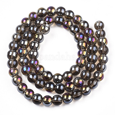 Гальванизируйте прозрачное стекло бисер нитей GLAA-T032-T6mm-AB02-1