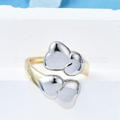 Латунные манжеты для женщин RJEW-G347-13GP-1