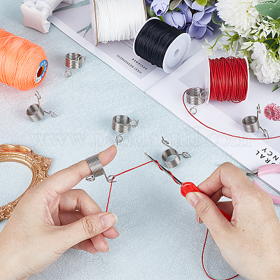 16 шт. 2-х видов стальных наперстков для вязания FIND-SC0007-71-1