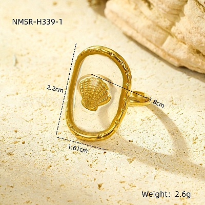 Кольца-манжеты с стабилизированными цветами из нержавеющей стали 304 и эпоксидной смолы для женщин FS-WGCF311-19-1