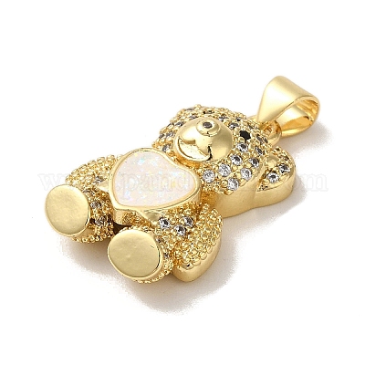 Покрытие стойки латунь микропаве прозрачные подвески из кубического циркония KK-P268-05B-G01-1