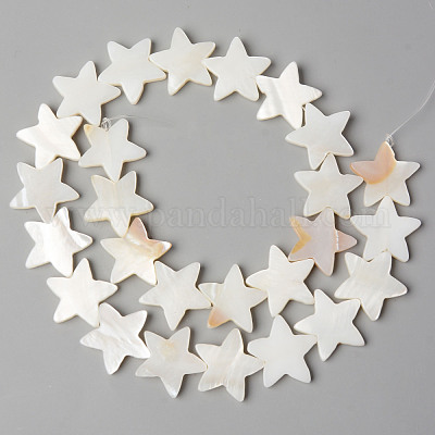 Нити бусин из натуральных пресноводных ракушек SHEL-N026-72-1