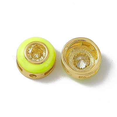 Стойки обшивки латунь кубического циркония бусы KK-C007-15G-03-1