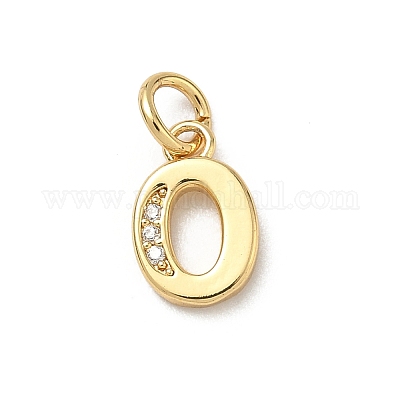 Латунные микро проложить кубического циркония подвески KK-I382-03G-O-1