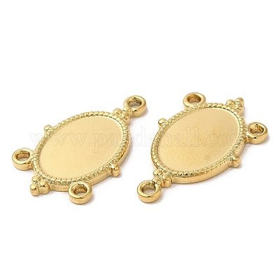 Ионное покрытие (IP) 304 нержавеющая сталь кабошон коннектор настройки STAS-L020-017G-1