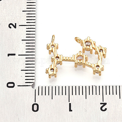 Латунные микро проложить кубического циркония подвески KK-N261-120J-G-1