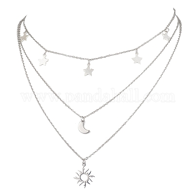 Однослойные латунные ожерелья для женщин NJEW-JN04734-01-1