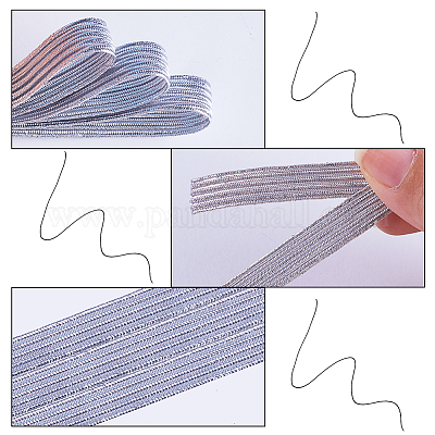 24 ярд плоского нейлонового эластичного шнура/ленты EC-GF0001-36B-01-1