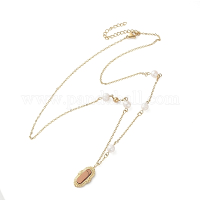 Овальные подвески из нержавеющей стали 304 NJEW-A045-23G-1