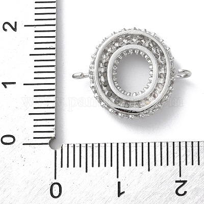 Латунные микро-паве кубические цирконии буквы соединения KK-I717-04O-P-1