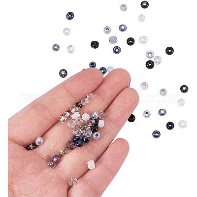 Смешанный стиль 6/0 круглый стеклянный бусины&nbsp;SEED-PH0006-4mm-01-1