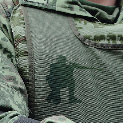 1 набор трафаретов для рисования в виде солдатиков DIY-MA0004-38A-1