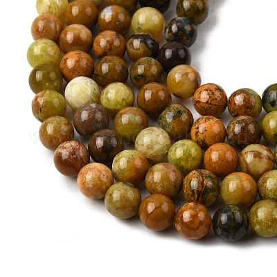 Естественный зеленый опал бисер нитей G-K245-A17-A05-01-1