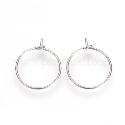 Серьги-кольца из нержавеющей стали 304&nbsp;STAS-R071-40-1