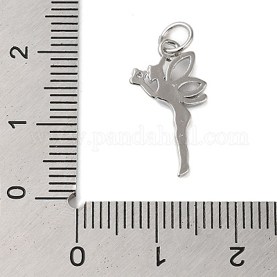 Подвески из латуни и прозрачного циркония с покрытием стойки KK-S372-12P-1