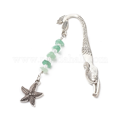 Закладки из сплава русалки AJEW-JK00186-1