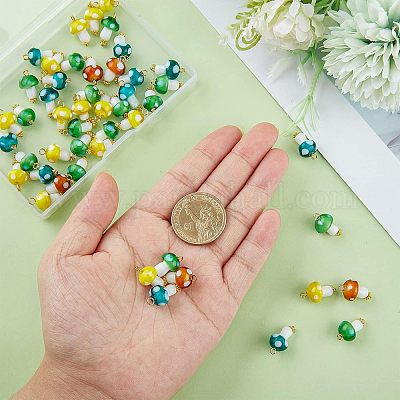 50шт подвески ручной работы лэмпворк FIND-FH0005-02-1