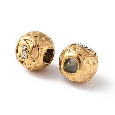 Ионное покрытие (ip) 304 нержавеющая сталь стразы европейские бусины STAS-A092-10H-G-1