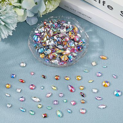 Акриловый кабошоны со стразами DIY-WH20007-239A-1