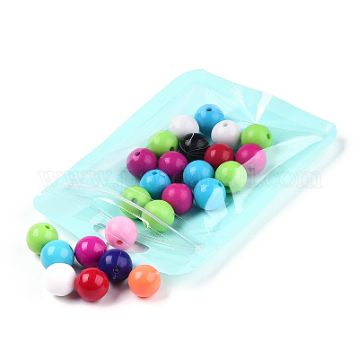 Пластиковые пакеты Инь-Янь цвета макарон с застежкой-молнией OPP-N001-01A-02-1