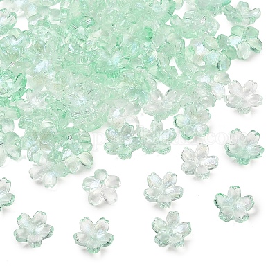 60 г окрашенных в духовке прозрачных стеклянных бусин&nbsp;DGLA-YW0001-63D-1