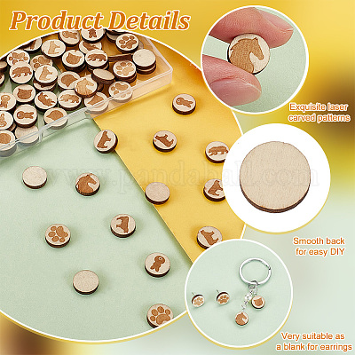 120 шт. 6 вида животных WOOD-OC0003-52-1