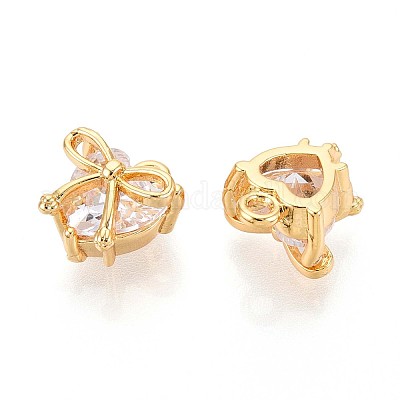 Латунные микро проложить кубического циркония подвески KK-N263-93A-G-1