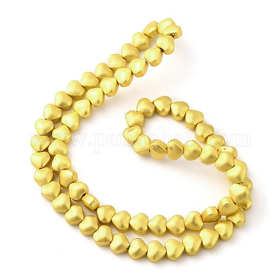 Стеклянные бусины с гальваническим покрытием  EGLA-H109-12H-01-1