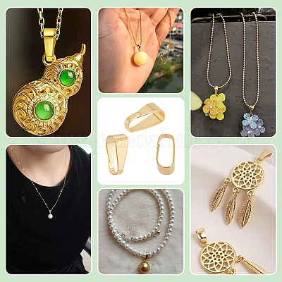 100 шт. латунные защелки на дужках KK-PH0006-33-1