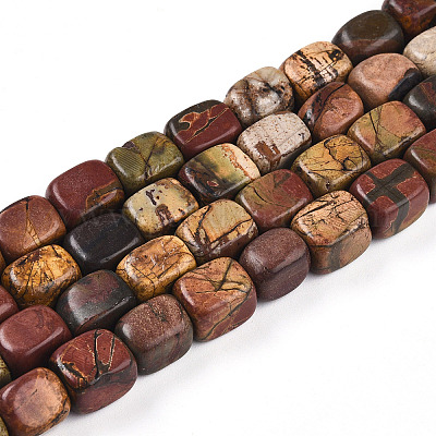 Натуральная полихромная яшма/камень Пикассо/нити бус из яшмы Пикассо G-T140-60B-1