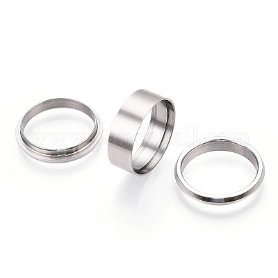 Съемные рифленые кольца из нержавеющей стали 304&nbsp;STAS-WH0047-73E-P-1