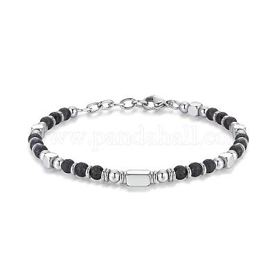 Регулируемые браслеты из нержавеющей стали 304 с бусинами из драгоценных камней FS-WG23DE2-13-1