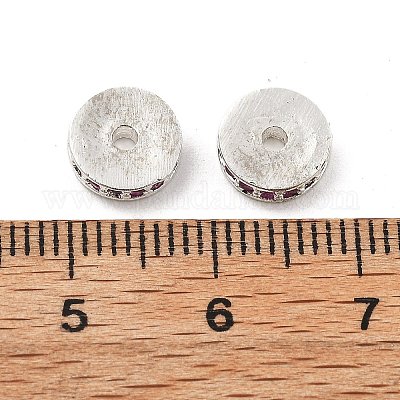 Латунные микро проложить кубического циркония бусы KK-R216-15S-04-1