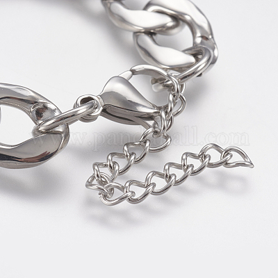 Мужские браслеты-цепочки из нержавеющей стали 304 STAS-I075-49B-1