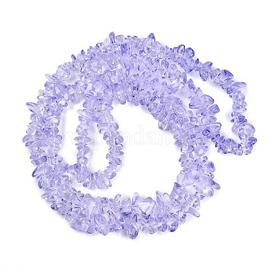 Прозрачные стеклянные бусины GLAA-Z009-01G-1