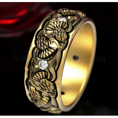 Сплав с хрустальными стразами кольца для пальцев FS-WGD2F4C-04-1