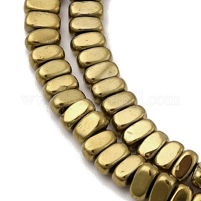 Гальванические нити из синтетических немагнитных гематитовых бусин G-H327-F01-01-1