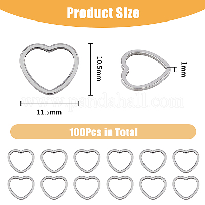 100 шт. соединительное кольцо из нержавеющей стали 304 STAS-DC0016-07-1