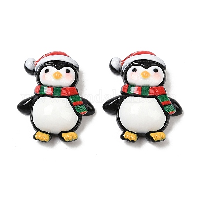 Кабошоны из непрозрачной рождественской смолы CRES-Z015-01D-1