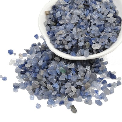 Натуральный синий авентурин бисер G-K397-03-1