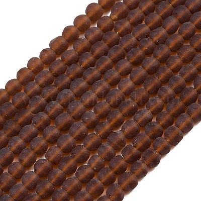 Матовое ручной работы Lampwork бисер LAMP-C022-01B-1