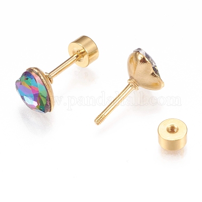 Заглушки для мочки уха из нержавеющей стали 304 EJEW-H105-07B-1