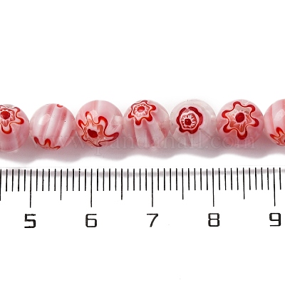 Ручной работы millefiori стеклянные бусины нитки LAMP-G164-05C-1